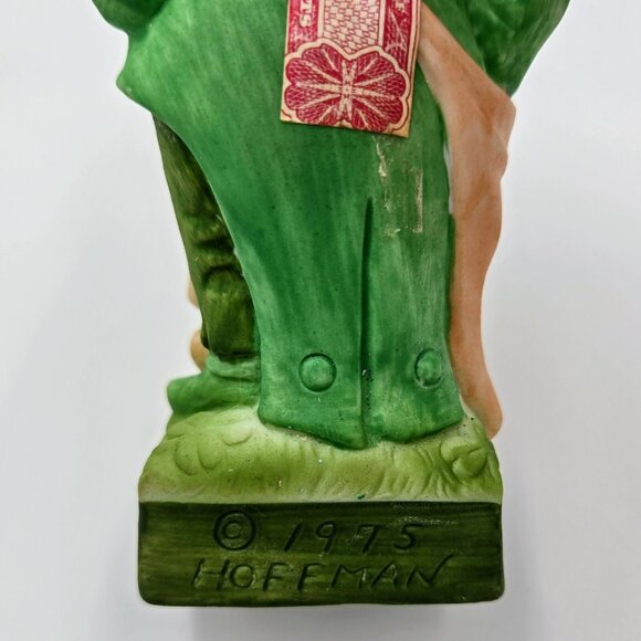 Mr. Lucky Leprechaun Hoffman Decanter Mr. Sandman 1975 Distilling Empty Read - Picture 7 of 13